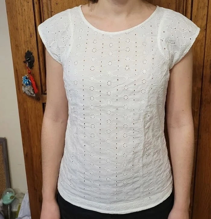 Blouse blanche en coton marque Naf Naf taille 36